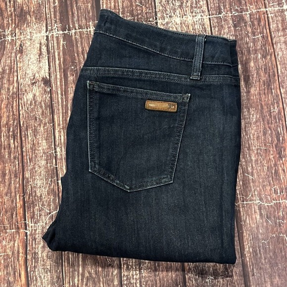 Joes Women Blue Curvy Bootcut Dark Taylor Wash Denim Jeans Size 32 (34X32) - Picture 7 of 16